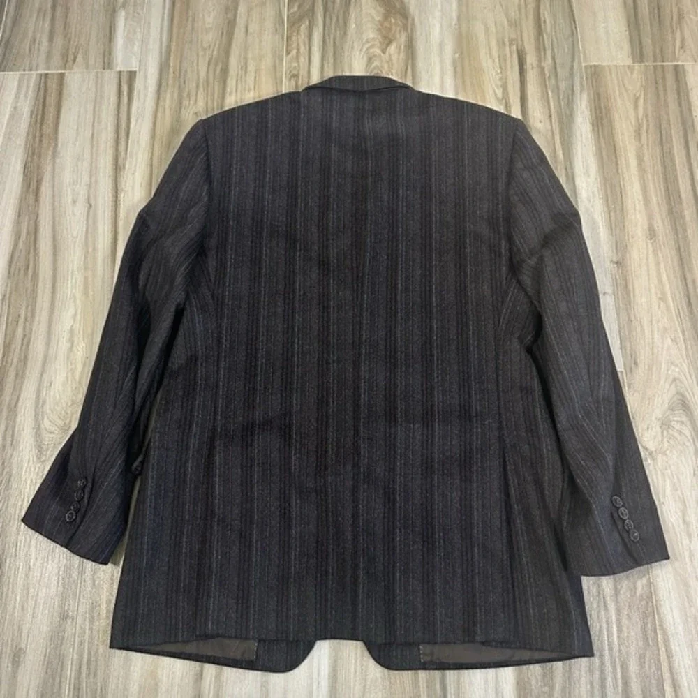 Ermenegildo Zegna Angora Wool Blazer Jacket Sport Coat Brown 40R Academia Casual